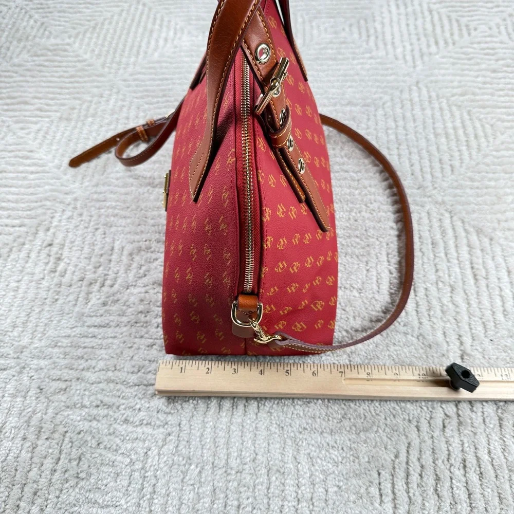 Dooney & Bourke Satchel Bag Women's Gretta Small Audrey Red Monogram Crossbody